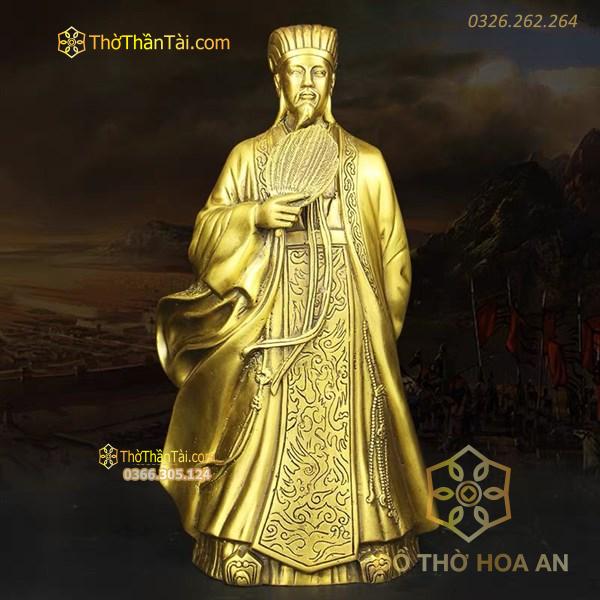 Tượng Gia Cát Lượng(Khổng Minh) Đồng