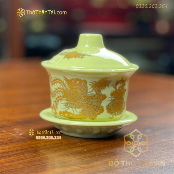 Bát Sâm/ Bát Nước Men Vàng Ngà