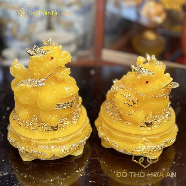 Tỳ Hưu Phong Thủy Đế Xoay Bột Đá Vàng