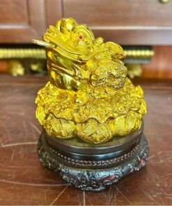 Cóc/Thiềm Thừ Phong Thủy Đế Xoay Vàng Kim