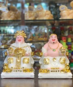 Tượng Thần Tài Thổ Địa Bột Đá Trắng SP001331