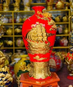 Mai Bình Thuận Buồm Xuôi Gió Men Màu Dát Vàng