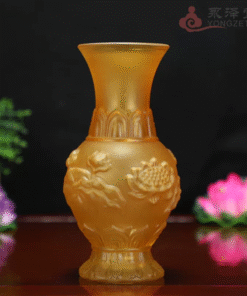 Lọ Hoa Lưu Ly Vàng