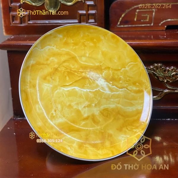 Mâm Bồng Thờ Sứ Vân Đá Vàng