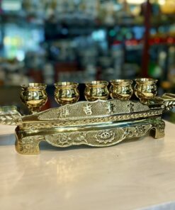 Kỷ Ngai Thờ 5 Chén Đồng Vàng