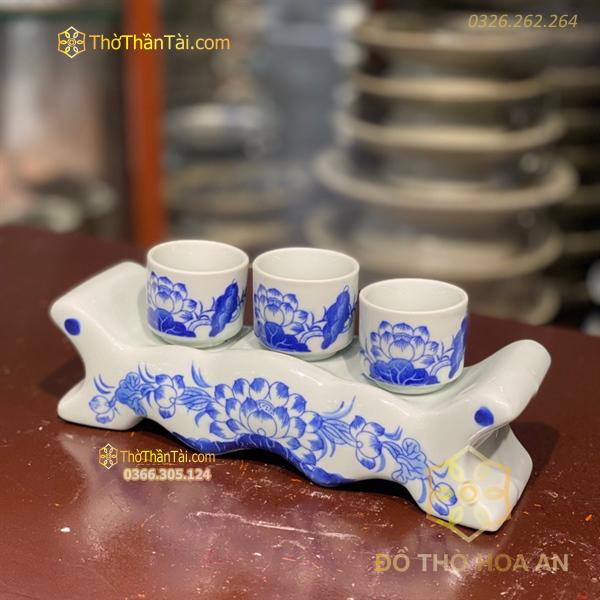 Kỷ Ngai 3 Chén Men Ngọc