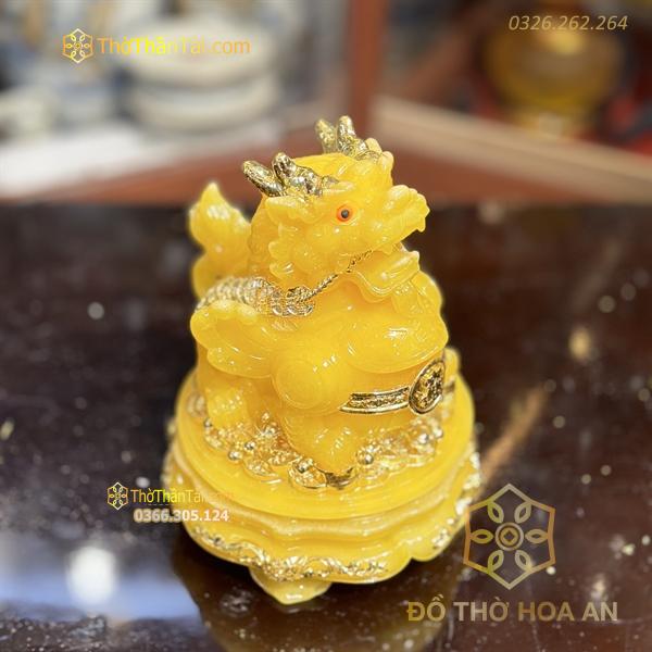 Tỳ Hưu Phong Thủy Đế Xoay Bột Đá Vàng
