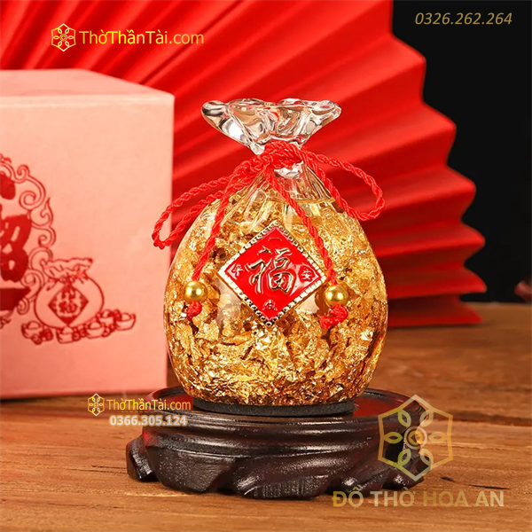 Túi Tiền Vàng Nước Phong Thủy