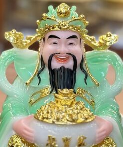 Tượng Thần Tiền/ Thần Phát Phú Quý Xanh Ngọc