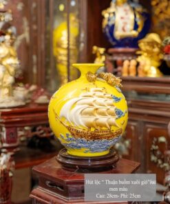 Bình Hút Lộc Thuận Buồm Xuôi Gió Đắp Nổi
