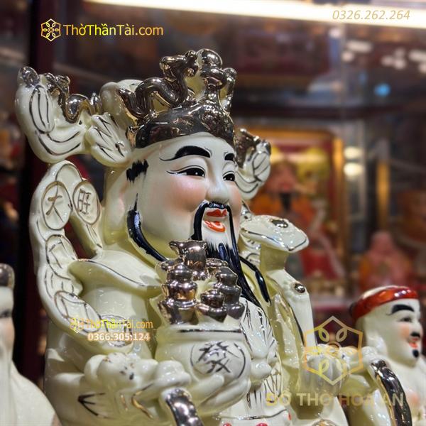 Tượng Thần Phát/ Tượng Thần Tiền Triệu Công Minh Sứ Vàng Ngà