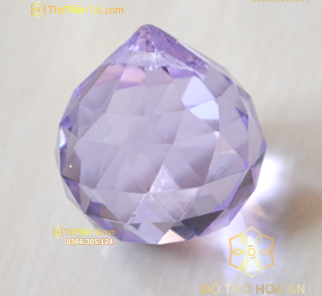 Cầu Treo Phong Thủy Pha Lê Tím Nhạt