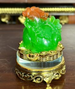 Tỳ Hưu Phong Thuỷ Xoay Đế Kính Xanh