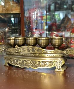 Kỷ Ngai Thờ 5 Chén Đồng Hun