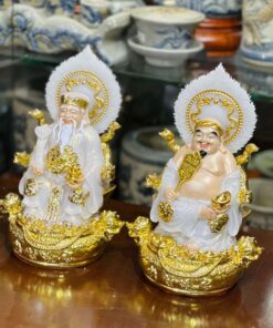 Tượng Thần Tài Thổ Địa Hiệu Ứng Đồng Trắng
