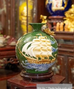 Bình Hút Lộc Thuận Buồm Xuôi Gió Đắp Nổi