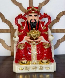 Tượng Thần Tiền Bột Đá Đỏ Cao Cấp