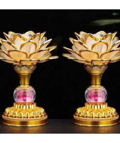 Đài Tụng Kinh Hoa Sen Dùng Pin