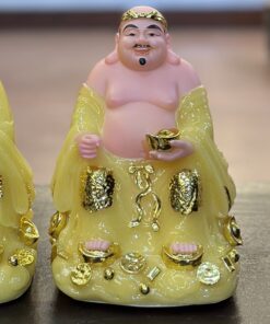 Tượng Thần Tài Thổ Địa Mây Bột Đá Vàng