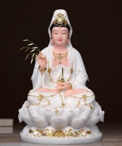 Tượng Quan Âm Đá Trắng 2401