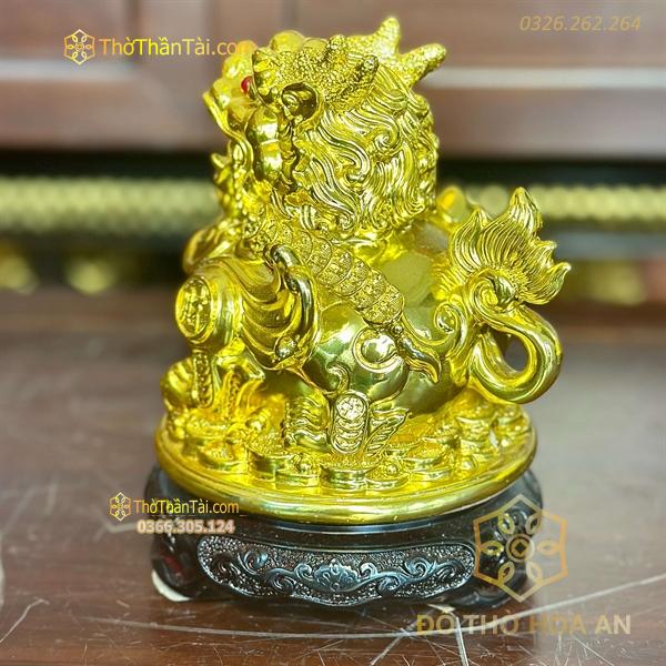 Tỳ Hưu Phong Thủy Đế Xoay Vàng Kim