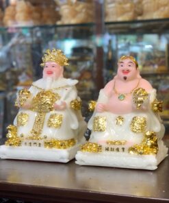Tượng Thần Tài Thổ Địa Bột Đá Trắng SP001331