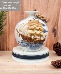 Bình Hút Lộc Thuận Buồm Xuôi Gió Đắp Nổi