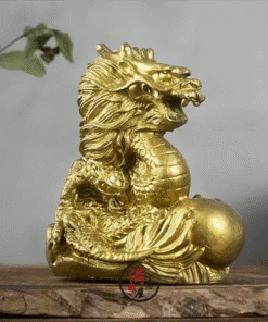 Rồng Đồng Ôm Long Châu Phong Thủy