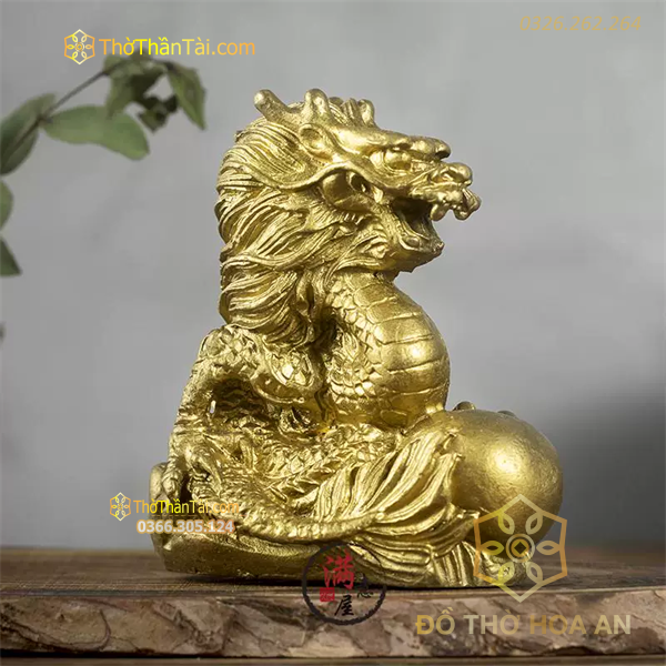 Rồng Đồng Ôm Long Châu Phong Thủy