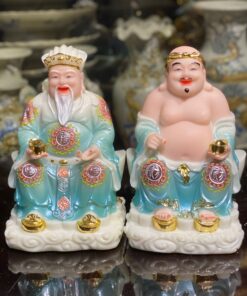 Tượng Thần Tài Thổ Địa Bột Đá Xanh