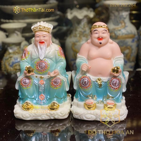 Tượng Thần Tài Thổ Địa Bột Đá Xanh