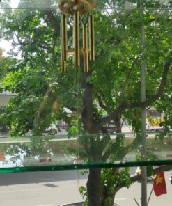 Chuông Gió Treo Đồng Vàng Đồng Tiền Xu May Mắn