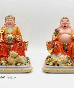 Tượng Thần Tài Tọa Tỳ Hưu Chiêu Tài, Thổ Địa Tọa Thiềm Thừ Giữ Lộc
