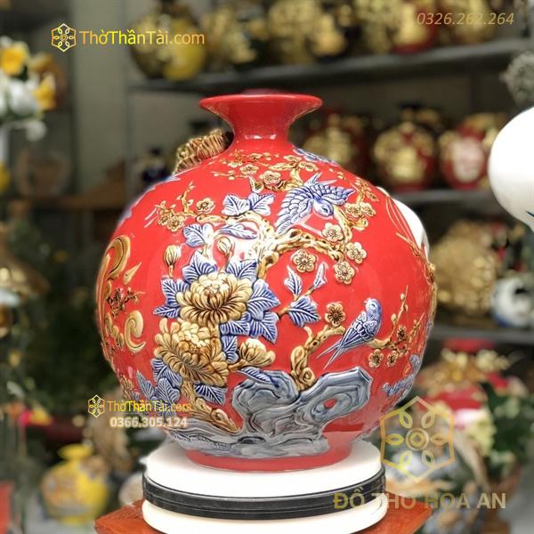 Bình Hút Lộc Thuận Buồm Xuôi Gió Đắp Nổi