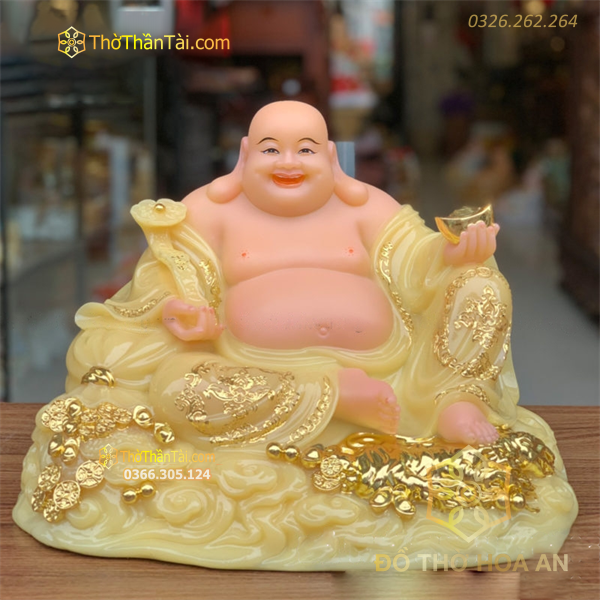 Tượng Phật Di Lặc Đá Vàng