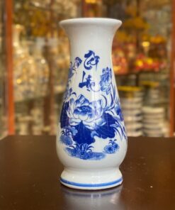 Lọ Hoa Dáng Huệ Tài Lộc Men Lam