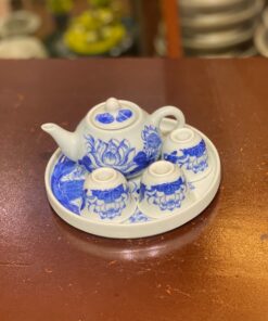 Bộ Ấm Chén Trà Thờ Men Ngọc