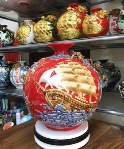 Bình Hút Lộc Thuận Buồm Xuôi Gió Đắp Nổi
