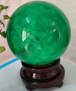 Quả Cầu Đá Phong Thủy Thạch Anh Xanh
