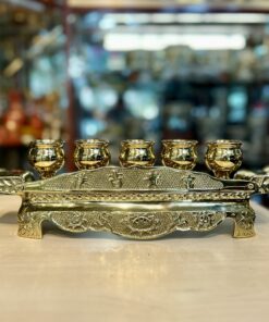 Kỷ Ngai Thờ 5 Chén Đồng Vàng