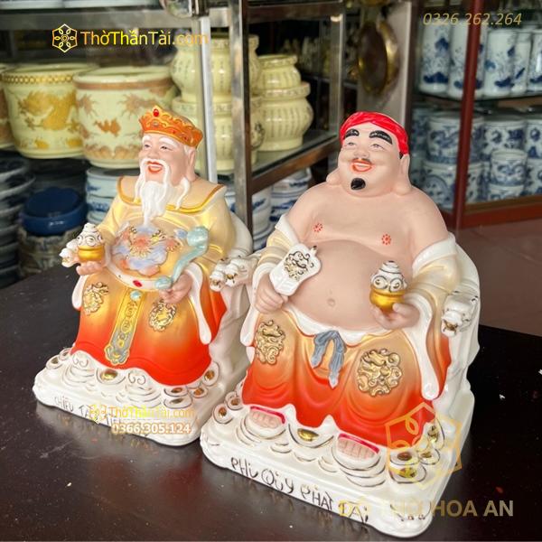 Tượng Thần Tài Thổ Địa Sứ Đỏ Đài Loan