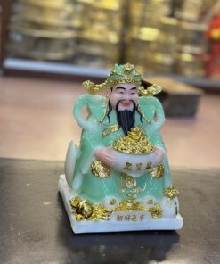 Tượng Thần Tiền/ Thần Phát Phú Quý Xanh Ngọc