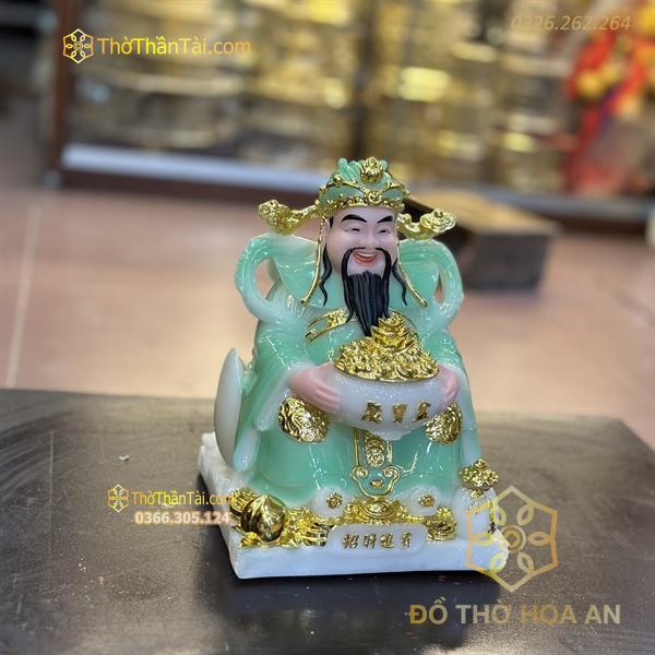 Tượng Thần Tiền/ Thần Phát Phú Quý Xanh Ngọc