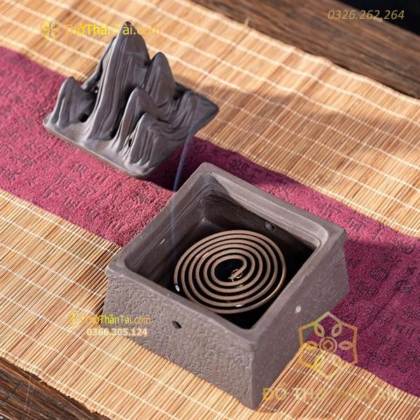 Lư Đốt Trầm Hình Núi Đế Vuông