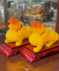 Cặp Tỳ Hưu Phong Thủy Bột Đá Vàng