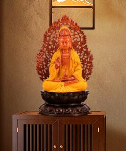 Tượng Phật Bà Quan Âm Gỗ Dát Kim