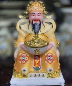 Tượng Thần Tiền/ Thần Phát Phú Quý Rồng Vàng Gấm