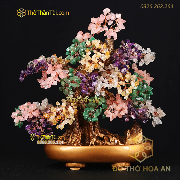 Cây Đá Thạch Anh Ngũ Sắc