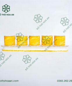 Khay Nước Vân Đá Vàng