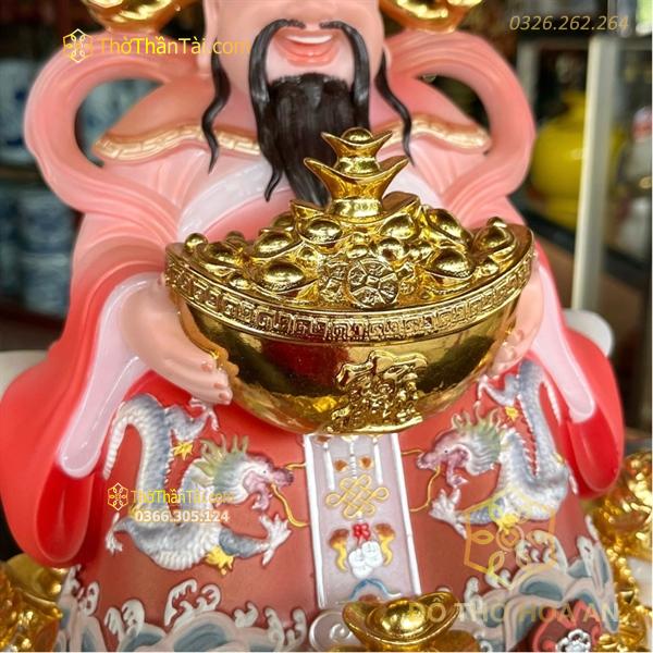 Tượng Thần Tiền Thiềm Thừ Bột Đá Đỏ